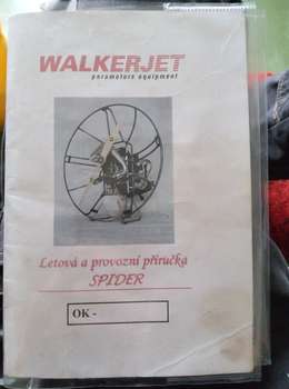 WalkerJet Spider Použité 2 listá vrtule TK není Elektrický startér Plyn do levé ruky