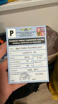 mac para Lucky 4 26 75-95kg Brak SIV Żadnego latania po piasku Drzewa nie Nie kąpany KT ważna