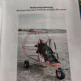 Neznámý Nano MK II Paratrike Used With reserve Upper suspension 2 blade propeller No TC