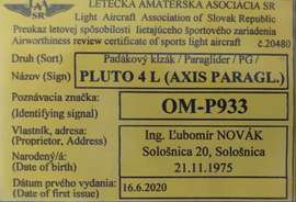 AXIS Pluto 4 M 90-115kg Drobné opravy Listovaný Nekoupáno Nevětveno S listovacím obalem