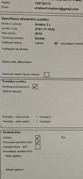 SKY Paragliders anakis3 85-110kg Na motor TK platná
