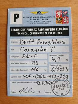 Drift carancho L Odlehčeno Žádné SIV Nevětveno Listovaný Nekoupáno S batohem S listovacím obale