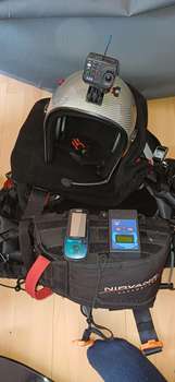 Nirvana Rodeo 125 Gebraucht Gas in der linken Hand Batterieladung Mit Reservefallschirm Batteri