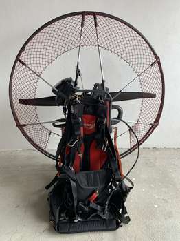 Polini G-Force Paramotors Used Gas in left hand Transport packaging Moving rams TC fresh