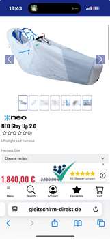 Neznámý/á NEO STEP UP 2.0 Nové Kapotáž (kokon) Odlehčená S batohem Speed