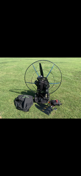 Spin Talon 180 Used 3 blade propeller Gas in left hand With reserve Battery Transport packaging