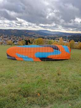 SKY Paragliders Kudos 2 XL 99-125kg Concertinas No trees Small repairs TC valid With listing ba
