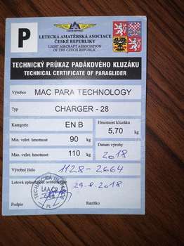 MAC Charger 28 90-110kg No TC No trees No water Powered ready