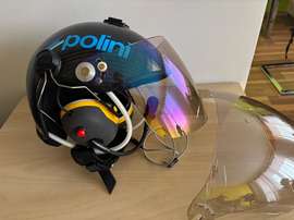 Neznámý Karbonová přilba (M) Použité Mikrofon Štít Sluchátka