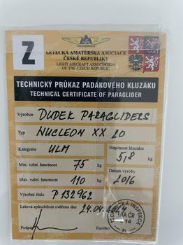 Dudek Nucleon XX 20 75-145kg Zellenpacken Keine SIVs Baumzweige nicht Nicht durchnässt TC frisc