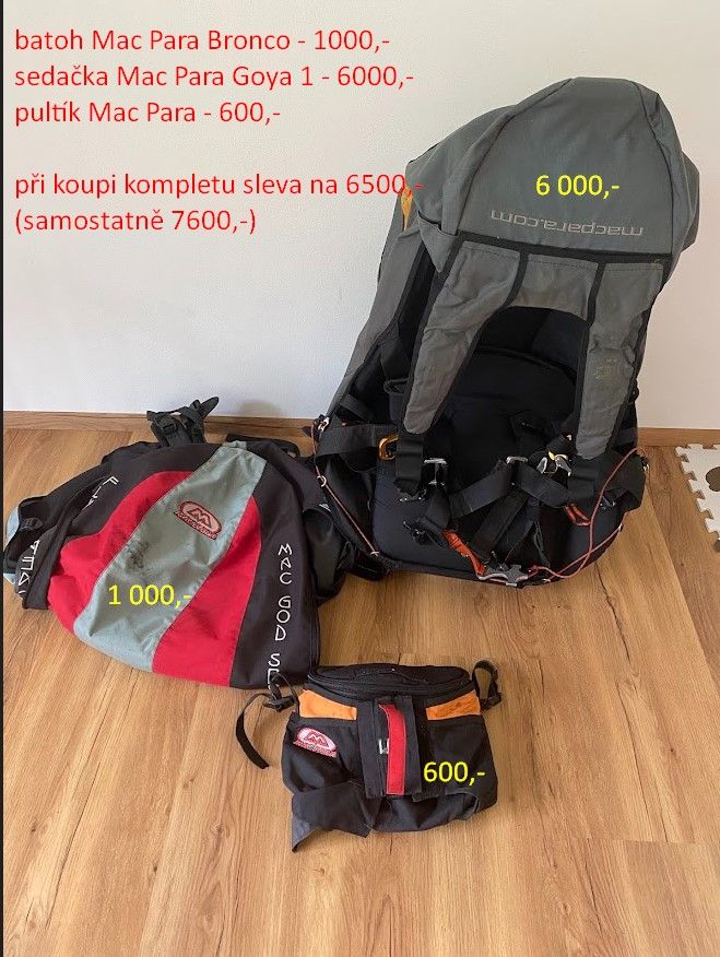 Mac Para komplet - sedačka, pultík, batoh