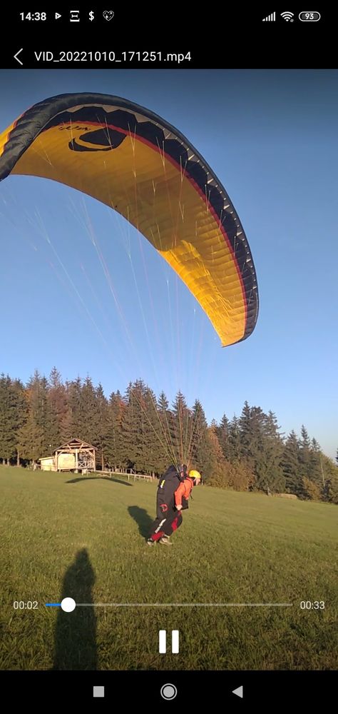 Komplet výstroj na paragliding