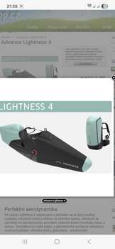 Advance Lightness 3 L Použité S pultíkem Hrazda - relaxbar Odlehčená Kapotáž (kokon) Karabiny