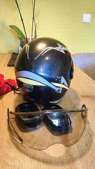 Nirvana FC1 Použité Štít Sluchátka Mikrofon Vysílačka Kšilt